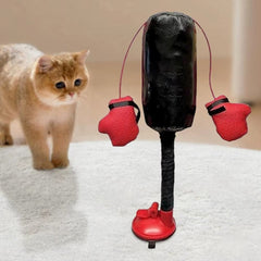 Cat Punching Bag Toy – Portable Interactive Kick & Scratch Toy for Cats