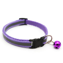 Reflective Cat Collar with Bell | Safety Collar for Cats & Kittens – 11 Colors