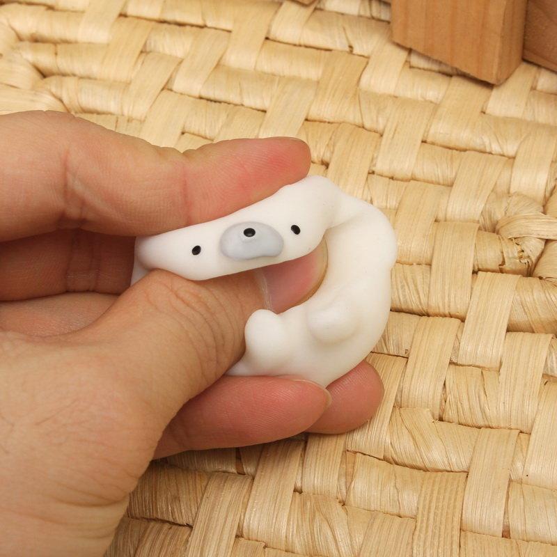 Stress Relief Arctic Bear Toy - Novelty Squeeze Toy