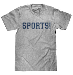 Tee Luv Mens Faded Sports Novelty T-Shirt Grey Heather XL