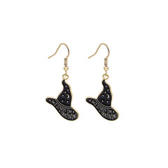 Halloween Novelty Cartoon Bat Cat Earrings for Women
