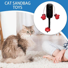 Cat Punching Bag Toy – Portable Interactive Kick & Scratch Toy for Cats