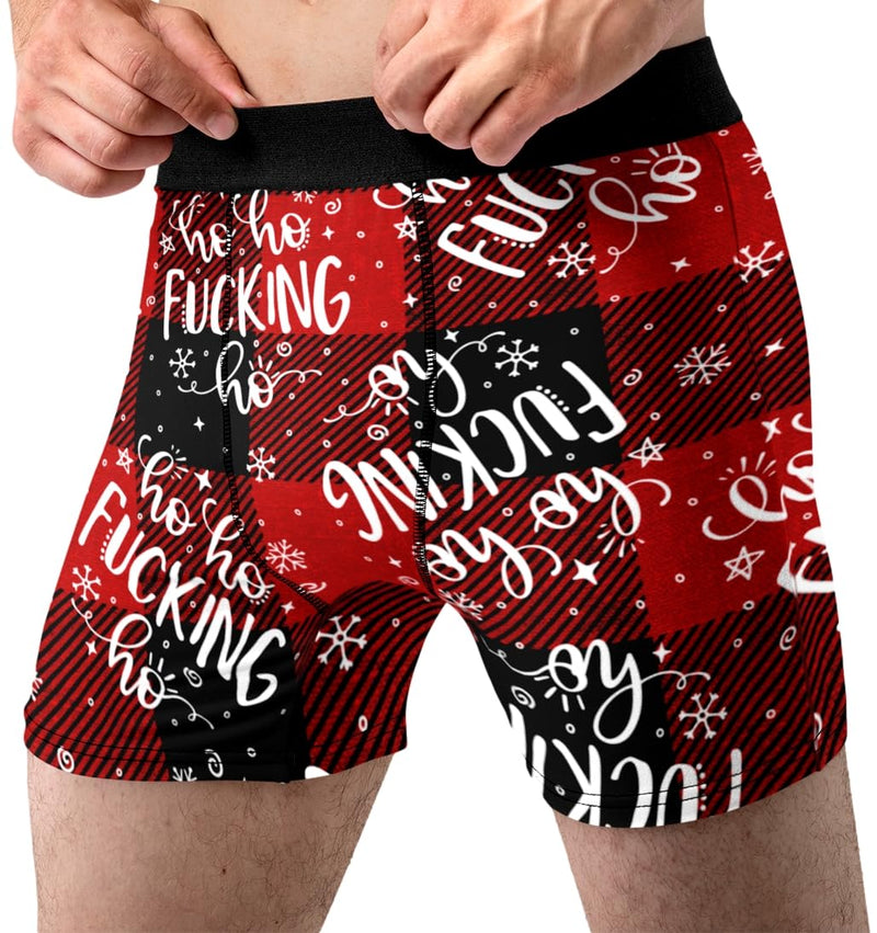 Christmas Underwear for Men Hilarious Gag Gifts Funny Novelty Holiday Boxer Briefs