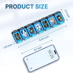 Weekly Medicine Pill Organizer Waterproof 7 Day Large Pill Box Daily Pill Case