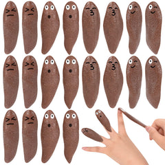 KXCOFTXI 20 Pcs Finger Slingshot Novelty Toys Toy Poop for Halloween Fake Poop for Novelty Toys and Amusements Poop for Finger Slingshot Poop Rubber Spoof Toy for School Party