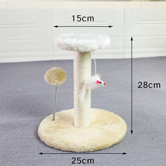 Small Cat Climbing Frame with Sisal Scratching Post