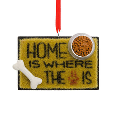 Hallmark Dog Welcome Mat Christmas Ornament
