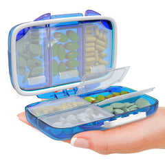 Travel Pill Organizer Moisture Proof Pill Holder Daily Pill Box 7 Compartments