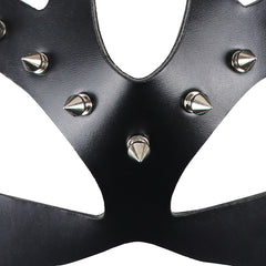 Black PU Leather Couples' Blindfold
