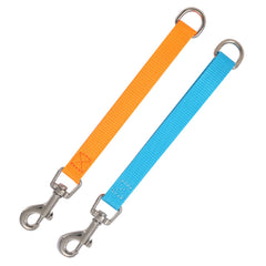 Short Dog Leash-Traffic Leash Short Leash for Dog Training Traffic Lead Handle Dog Grab Tab Dog Traning Leash Handle Traffic Handle Dog Leash Traffic Handle Leash Grab (Orange & Sky Blue)