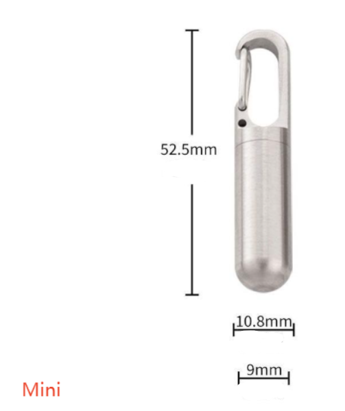 Portable Waterproof Stainless Steel Pill Box