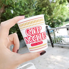 Novelty Cup Noodle Earphone Case for Apple AirPods