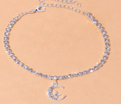 Star and Moon Charm Anklet