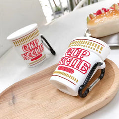 Novelty Cup Noodle Earphone Case for Apple AirPods