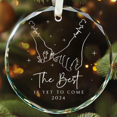 Engagement Ornament - Our First Christmas Engaged Ornament 2024 - Engaged Ornament 2024 Engagement Ornament 2024 Engagement Christmas Ornament - Engaged Ornaments - Glass Engaged Christmas Ornament