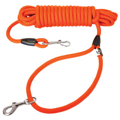 50ft Heavy-Duty Rope Dog Training Leash – Orange