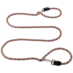 Hands Free Dog Leash(8.5ft) 8 in 1 Multifunction Nylon Double Leash for Dogs1.2cm Dog Training Leash with Reflective Stitching Adjustable Waist Dog Leash Fits all Waist for Medium Large Dogs-Orange