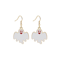 Halloween Novelty Cartoon Bat Cat Earrings for Women