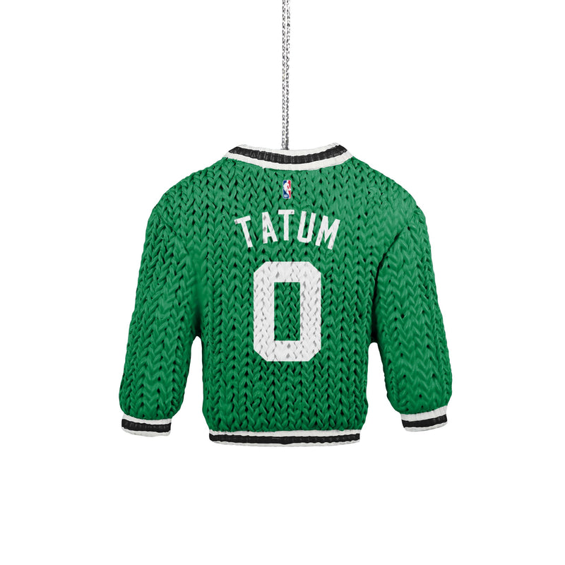 FOCO - NBA Basketball Holiday Sweater Resin Xmas Christmas Tree Hanging Ornament Jayson Tatum