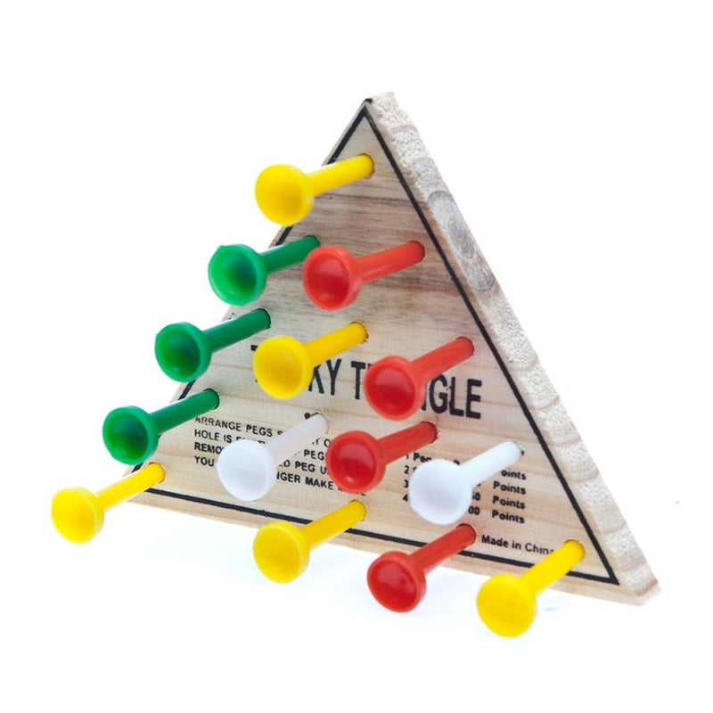 Rhode Island Novelty 4.5-Inch Wooden Triangle Game