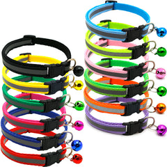 Reflective Cat Collar with Bell | Safety Collar for Cats & Kittens – 11 Colors