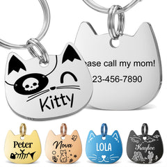 Both-Side Engravable Pet ID Tag | Personalized Stainless Steel Dog & Cat Name Tag – Multiple Sizes