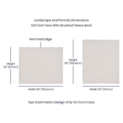 Dear Mom There Are Not Enough Words – Jersey Fleece Blanket