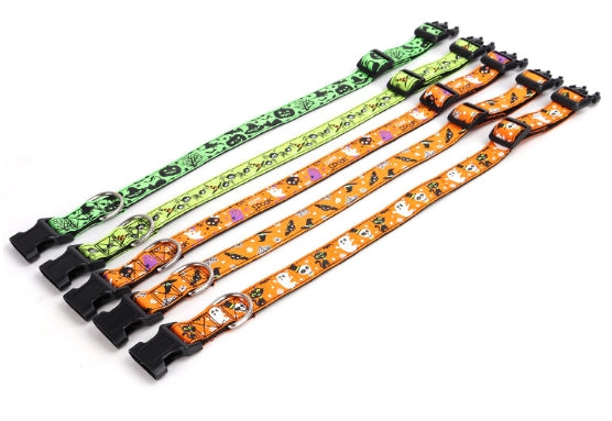 Halloween Cat Collar | Spooky Customizable Designs – Cat Monster, Spider, Pumpkin, Bat & Ghost