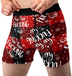 Christmas Underwear for Men Hilarious Gag Gifts Funny Novelty Holiday Boxer Briefs