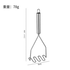 Manual Potato Masher, Round Hole or Wavy Style