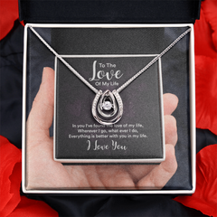 Dancing CZ Pendant Necklace – White Gold Plated Soulmate Gift
