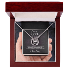 Dancing CZ Pendant Necklace – White Gold Plated Soulmate Gift