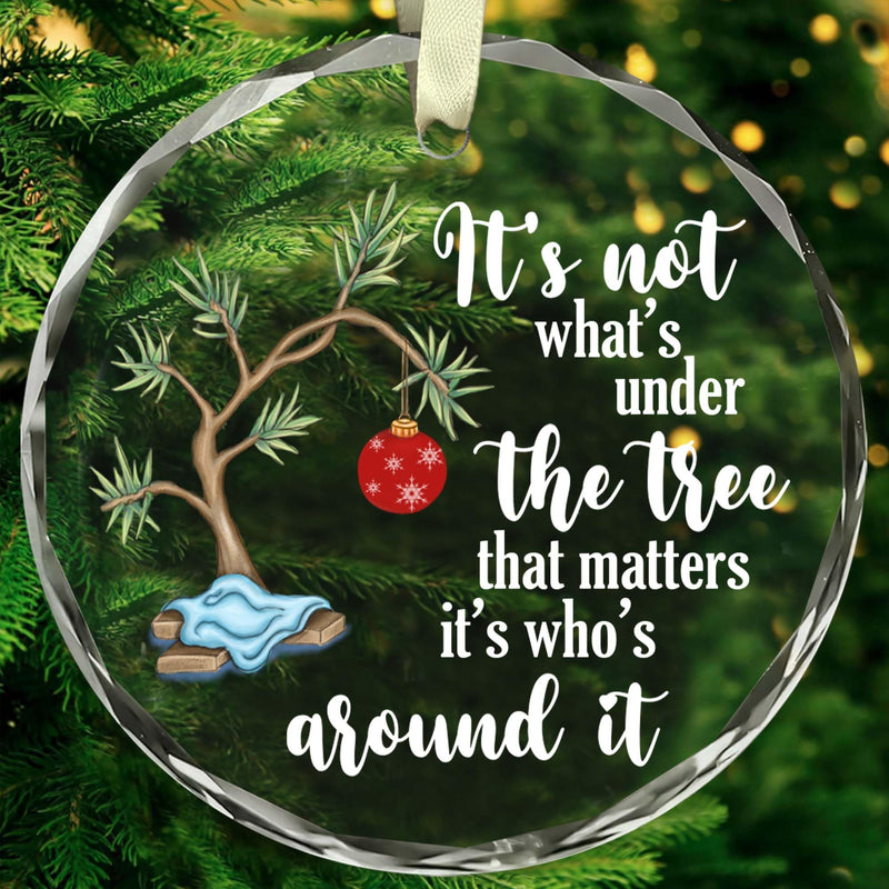 BSQUIELE Christmas Tree Ornament 2024 - Its Not Whats Under The Tree Ornament - Christmas New Year Ornament Gifts For Family Coworker Kid Women Men Grandson Granddaughter