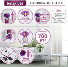 Cat Calming Pheromone Diffuser Kit – 2-Pack | Plug-In Anti-Anxiety Relief