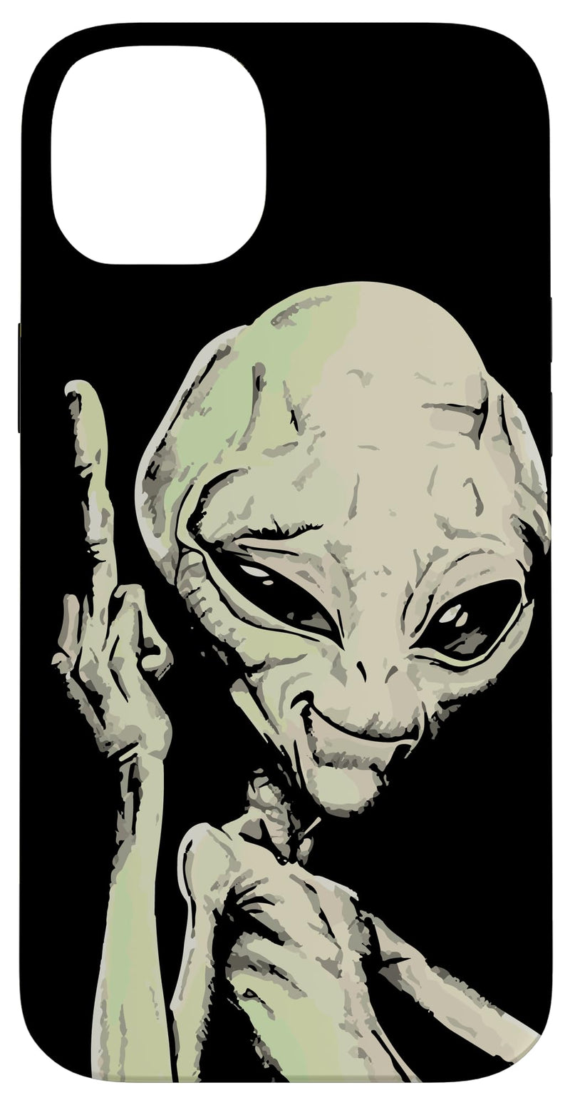 iPhone 14 Plus Alien Middle Finger Adult Humor Funny Novelty Gifts Case