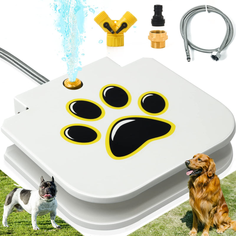 Paw-Activated Outdoor Dog Water Fountain