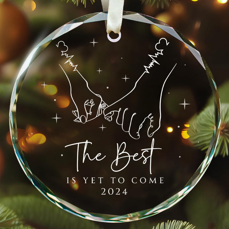 Engagement Ornament - Our First Christmas Engaged Ornament 2024 - Engaged Ornament 2024 Engagement Ornament 2024 Engagement Christmas Ornament - Engaged Ornaments - Glass Engaged Christmas Ornament