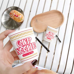 Novelty Cup Noodle Earphone Case for Apple AirPods