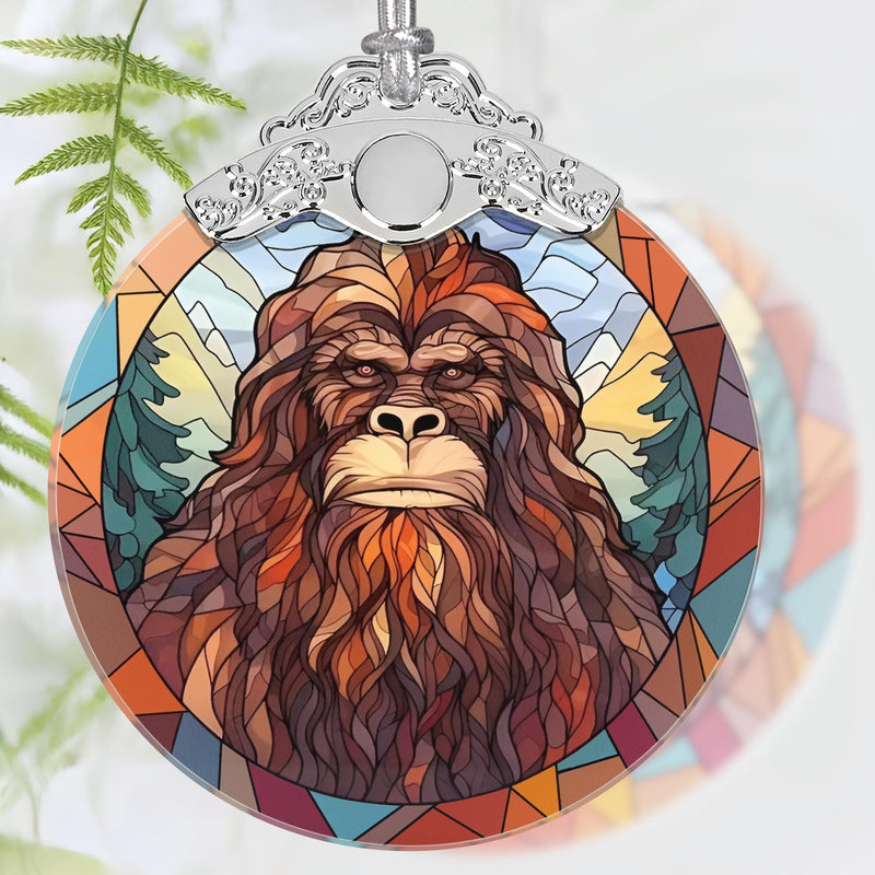 Sasquatch Glass Ornament