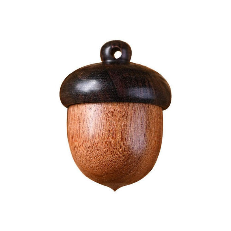 Wooden Travel Pill Case Wood Medicine Pill Box Acorn Shape Pill Organizers Wooden Pill Box Travel Pill Case Capsules Organizer Granule Storage Box Medicine Tablet Container