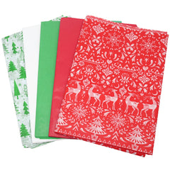 BAISDY 100 Sheets Christmas Tissue Paper Wrapping Paper for Gift Bags Christmas Decorations 13.7x19.68 inch