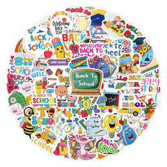 60Pcs Back to School StickersCute Cartoon Back to School DecalsKids StickersAesthetic Vinyl Stickers for Teens KidsDIY GiftDecorations DIY StickersParty Favor Stickers Pack