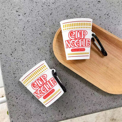 Novelty Cup Noodle Earphone Case for Apple AirPods