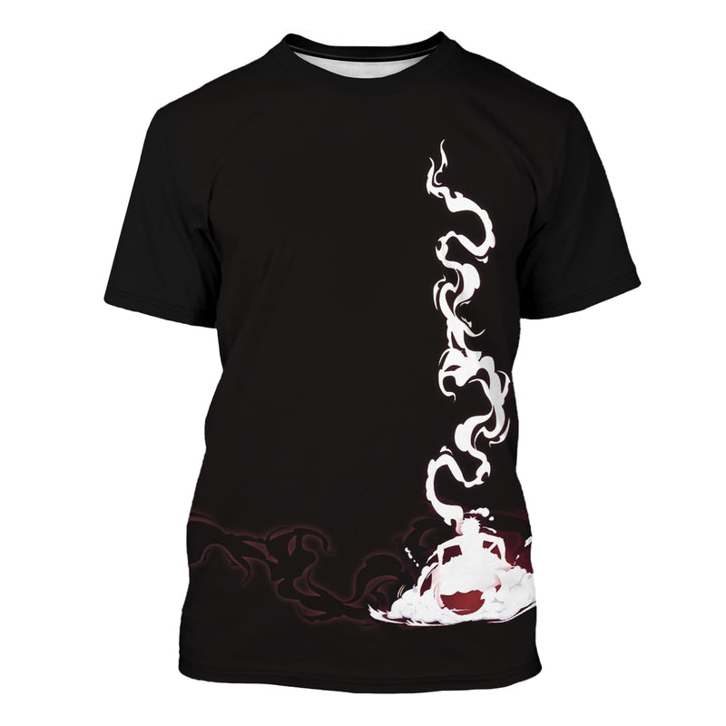 Colonghsou Anime Shirt Short Sleeve Novelty Tees Unisex Cosplay Costume Black