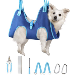 Pet Grooming Hammock for Dogs & Cats – Nail Trim Restraint Sling